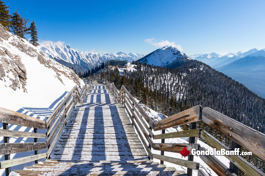 Banff Gondola Winter Boardwalk Hike
