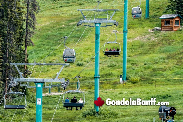 Banff Lake Louise Gondola Summer Open Air Chairlift
