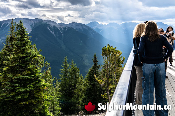 Sulphur Mountain Hike to Banff Gondola Rear Patio